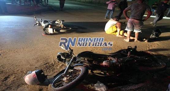 Motociclista bêbado cruza preferencial e causa acidente que resultou em três feridos