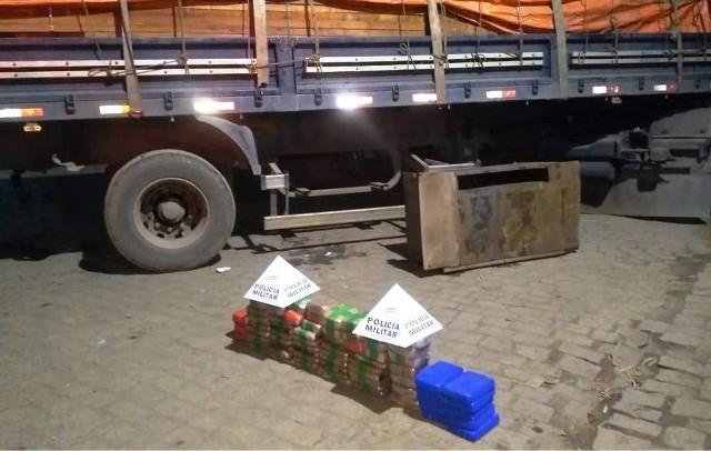 Mais de 100 kg de cocaína é apreendido dentro de caminhão de Rondônia em Minas Gerais