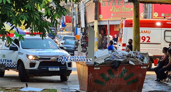 Homem é esfaqueado por usuário de droga na Praça Marechal Rondon