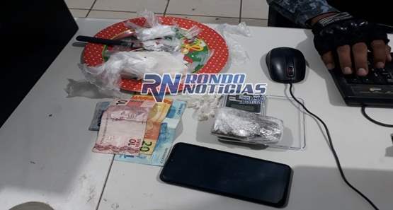 Motorista de aplicativo e adolescente são detidos por tráfico de drogas