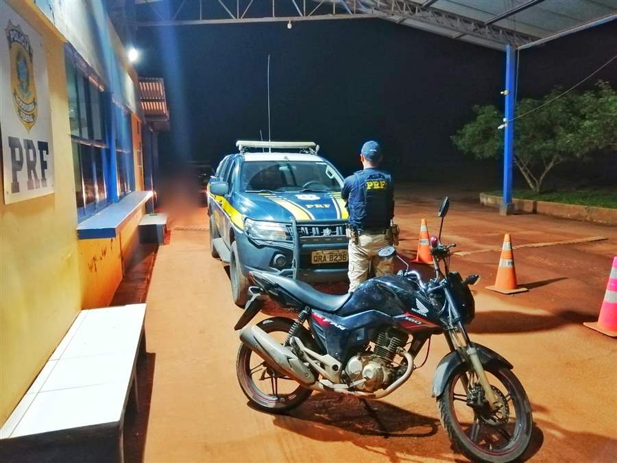 Polícia Rodoviária Federal recupera moto roubada em menos de 24h após o crime