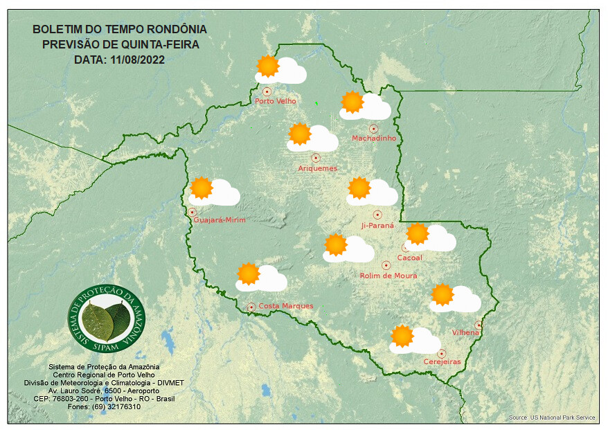 Tempo frio segue em Rondônia nessa quinta-feira (11), afirmam  meteorologistas do Sipam 

