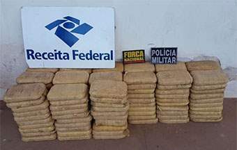 Auditores apreendem 158 Kg de cocaína na fronteira com a Bolívia
