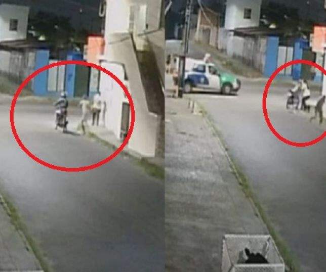 Bandidos apanham de mulher durante assalto e polícia chega na hora; veja o vídeo