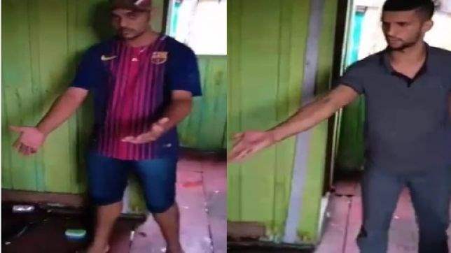 Homens suspeitos de roubo levam 'surra de palmatória' de membros de facção; veja o vídeo