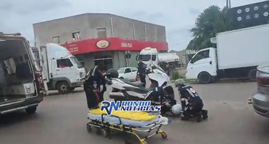 Motociclista fica ferido em grave acidente na zona leste da capital 