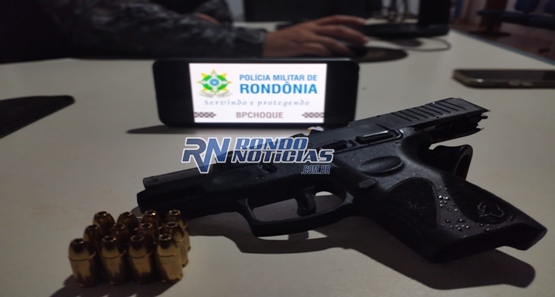 Polícia Militar prende suspeito por porte ilegal de armas em distrito de Porto Velho