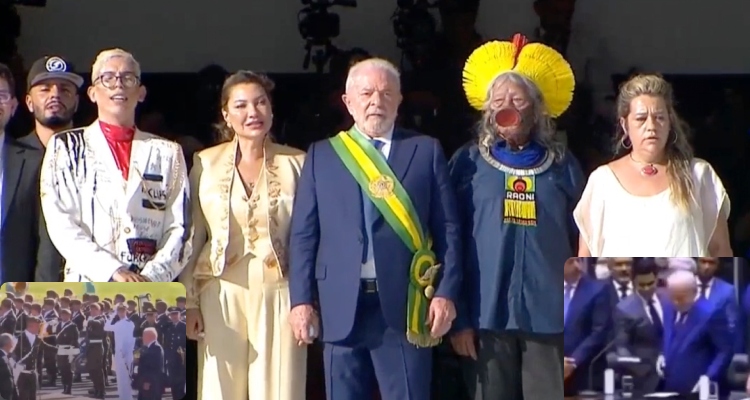 Lula ignora militares, esquece o hino e erra juramento; veja os vídeos
