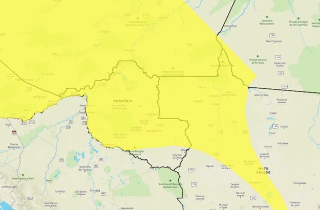 Cidades de RO entram em alerta para chuvas intensas neste sábado, 7
