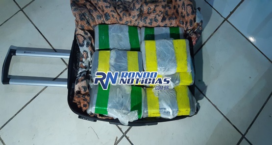 Preso pela PRF jovem que transportava 5 kg de cocaína em um táxi vindo do Acre