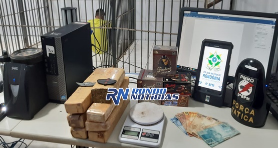 Traficante é preso com quase 5 kg de maconha na zona sul de Porto Velho