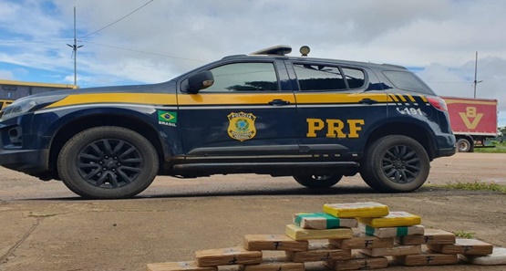 Em Porto Velho/RO, PRF apreende mais de 17 Kg de cloridrato de cocaína
