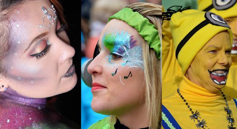 
Uso indevido de tintas faciais e glitter pode causar dermatite de contato e vermelhidão