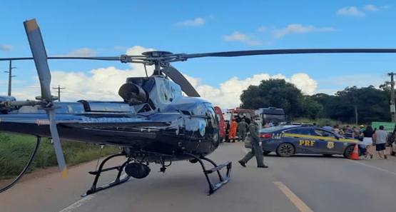 Colisão entre duas motos mata idoso defronte ao balneário do Rio Preto
