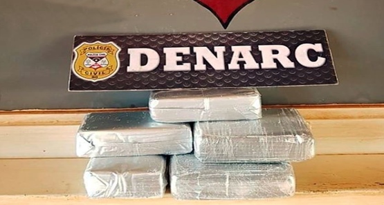  Polícia Civil  apreende 3 kg de cocaína na fronteira com a Bolívia; traficante fugiu