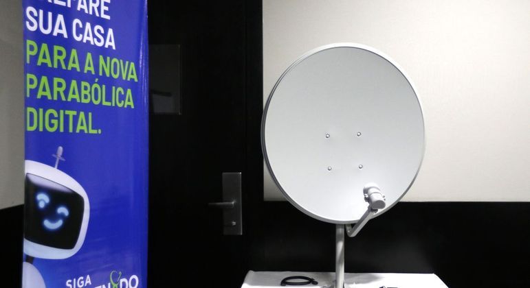 Cerca de 1,5 milhão de brasileiros de baixa renda deve receber kit da nova parabólica digital
