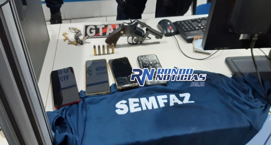 Presa dupla que fazia arrastões usando uniforme da SEMFAZ em Porto Velho