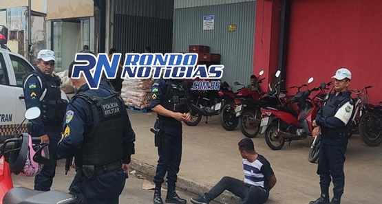 Homem é preso após furtar motocicleta em frente  Escola Técnica de enfermagem