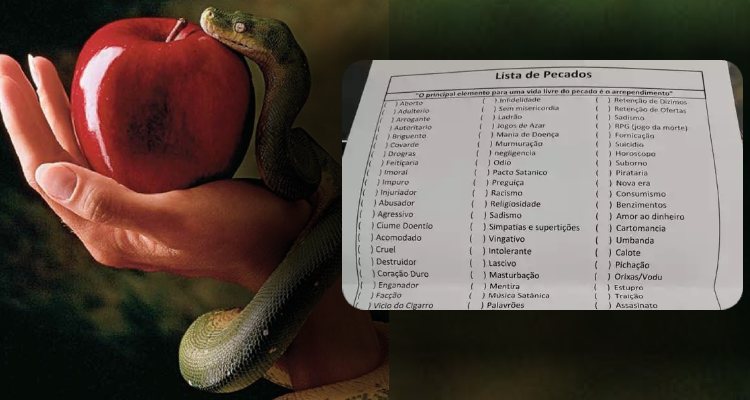 ‘Lista de pecados’ distribuída em retiro de igreja vaza e causa polêmica nas redes sociais