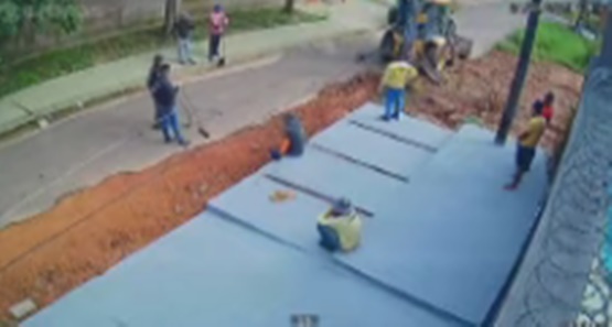 Caminhão da Prefeitura perde freio e desgovernado quase causa tragédia 