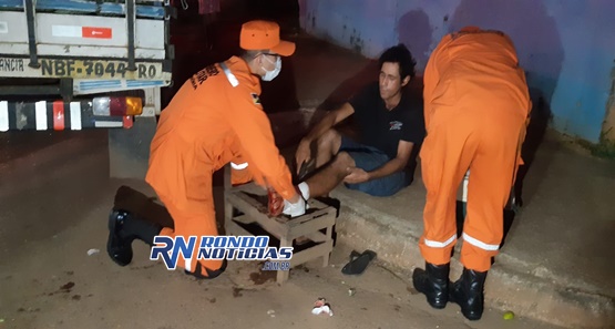Feirantes são atropelados por motociclista em alta velocidade