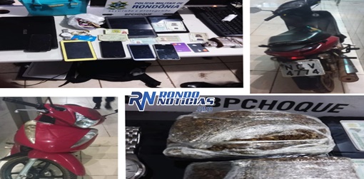 Trio é preso com drogas e produtos roubados em Porto Velho
