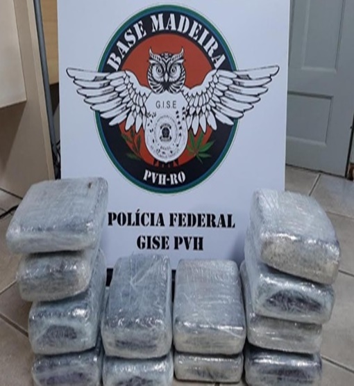 PF prende homem com pacotes de maconha tentando embarcar no aeroporto de Porto Velho