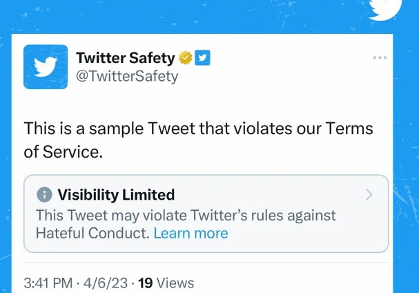 Twitter diz que vai mostrar aviso quando tuíte com discurso de ódio tiver alcance limitado

