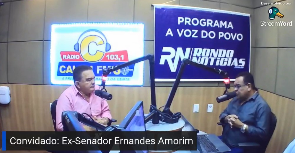 Ex-senador Amorim inaugura novo quadro no programa e fala sobre a nova e a velha  política