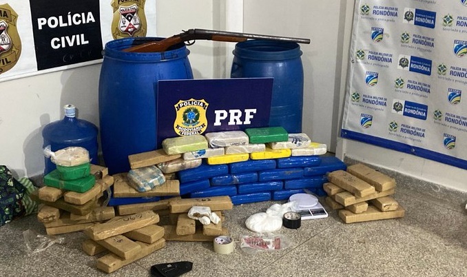 PRF prende quatro traficantes e apreende quase 60 Kg de drogas ilícitas