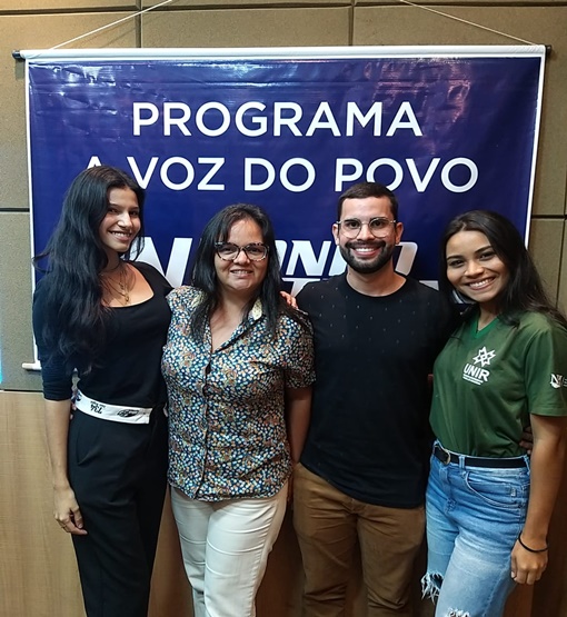 Professora e alunos da UNIR vão a VOZ DO POVO falar sobre Núcleo de apoio aos apenados