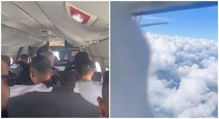 Jatinho com banda de Tierry faz pouso de emergência após fuselagem se soltar
