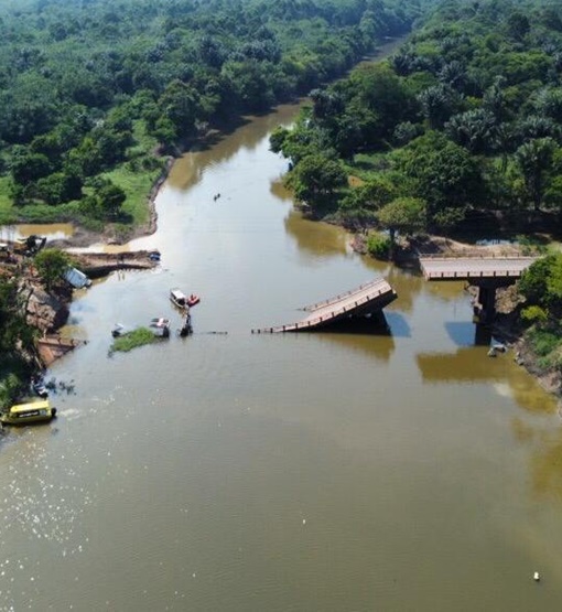 DNIT começa construir pontes provisórias sobre dois rios da BR-319 (Porto Velho/Manaus)