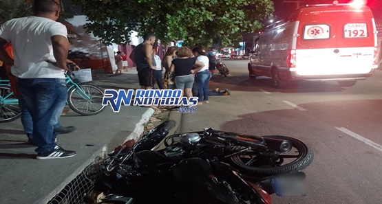 Motorista invade preferencial e acerta motociclista que fica em estado grave