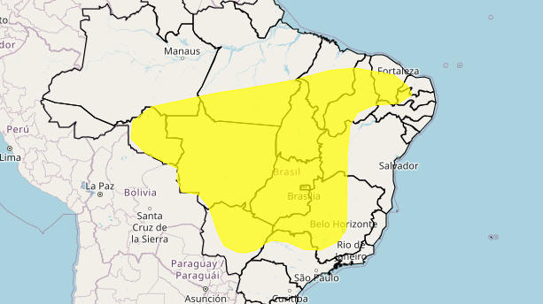 Rondônia e outros 16 estados do Brasil estão sob alerta de baixa umidade, diz Inmet
