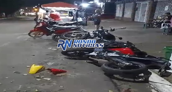 Idosa é presa após fazer ziguezague na rua e acertar três motos 
