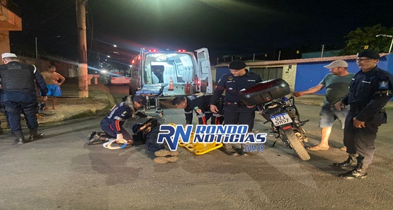 Motorista atropela policial militar que fica com escoriações pelo corpo