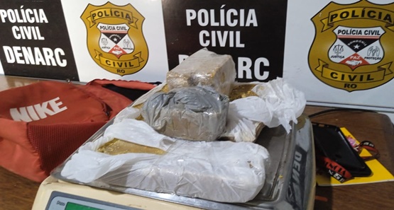 Denarc prende traficantes com 04 quilos de cocaína em Porto Velho