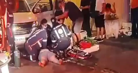 Motorista que foi atropelada pelo próprio carro luta pela vida no Hospital