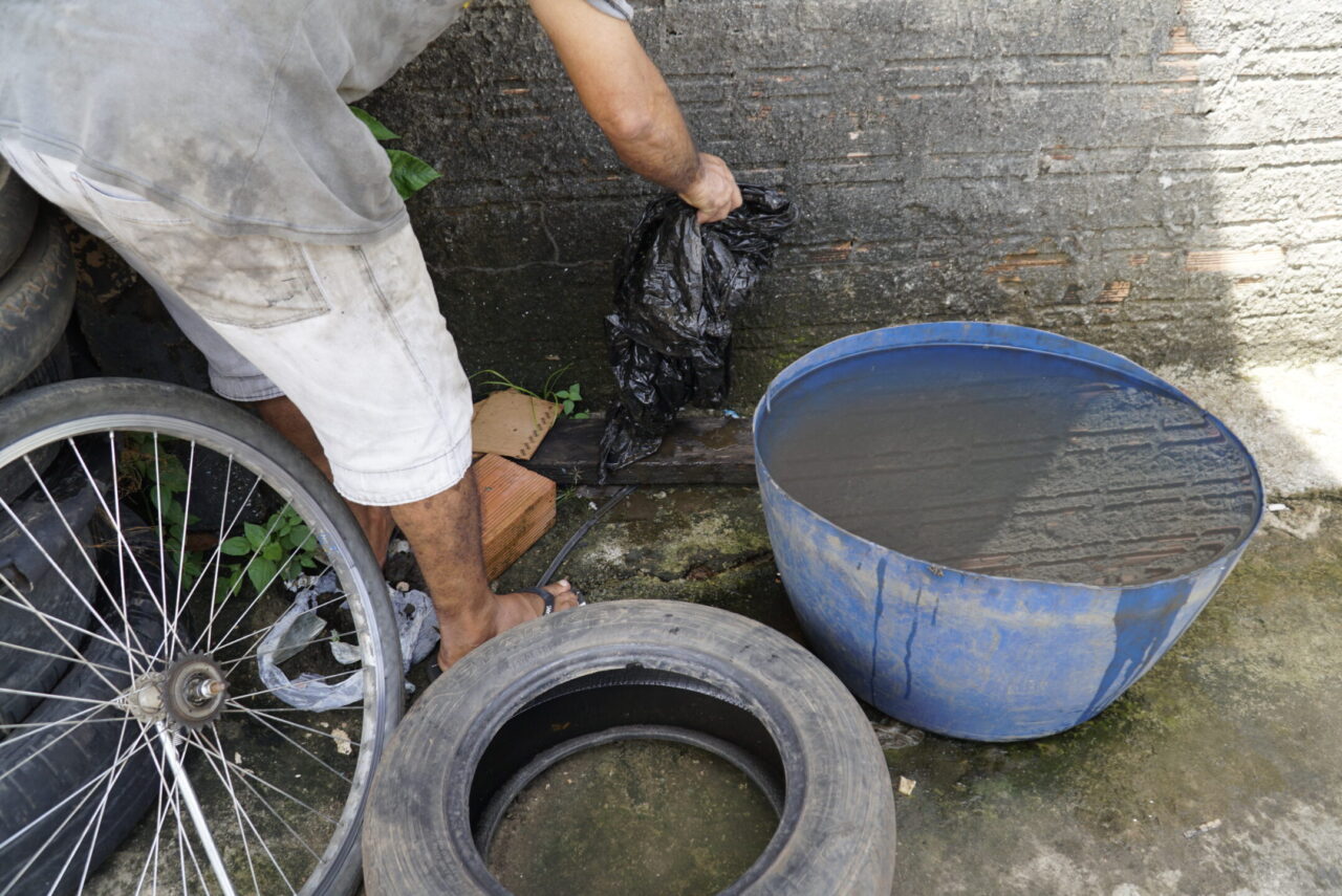 Agevisa reforça cuidados contra criadouros de mosquitos durante o período de chuvas
