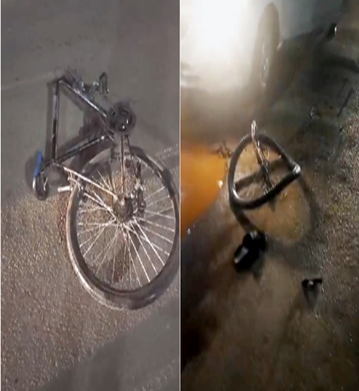 Ciclista fica ferido após ser atropelado por motociclista sem habilitação
