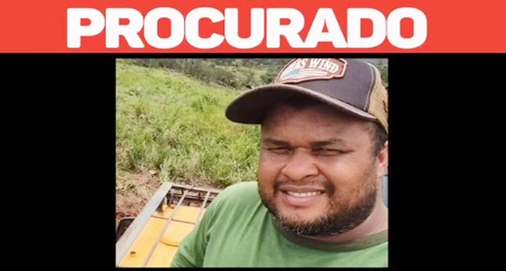 Homem conhecido como 'Cara de Jaca' é procurado por envolvimento com tráfico e associação criminosa
