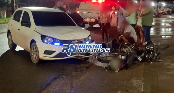 Motorista faz conversão rápida e atropela motociclista na zona Leste de Porto Velho