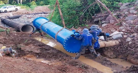 Fornecimento de água em Porto Velho é reforçado com nova adutora ligada