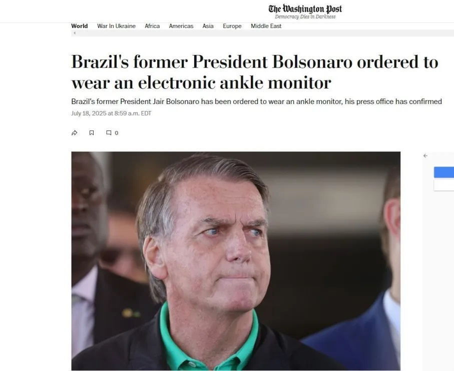Imprensa internacional repercute operação contra Bolsonaro; Casa Branca acompanha ação
