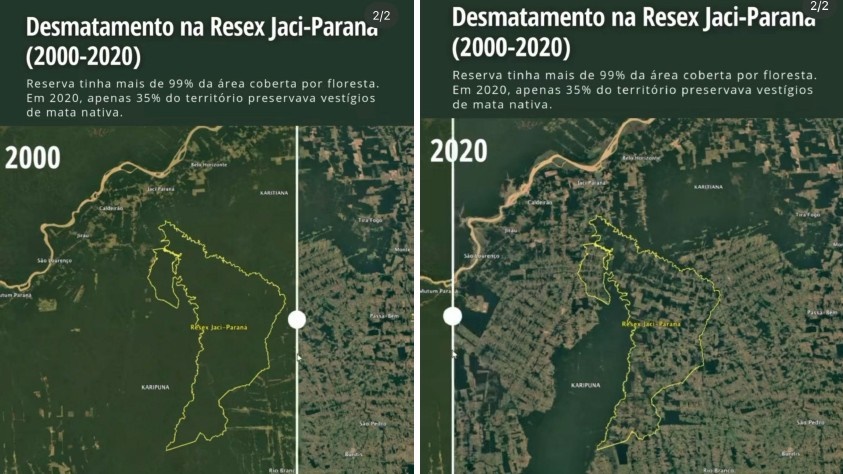 MPF pede que gestão da Reserva Extrativista Jaci-Paraná, em Rondônia, passe para a União
