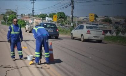 A Pedido de Junior Queiroz, Avenida Campo Sales recebe nova sinalização e pintura viária