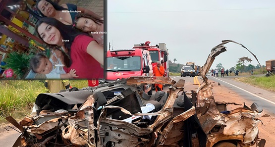 Todas as vítimas fatais da tragédia de sábado na BR-364 eram da mesma família