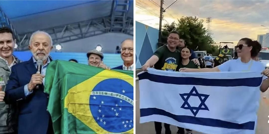 Governador Marcos Rocha é alvo de críticas após ostentar bandeira de Israel