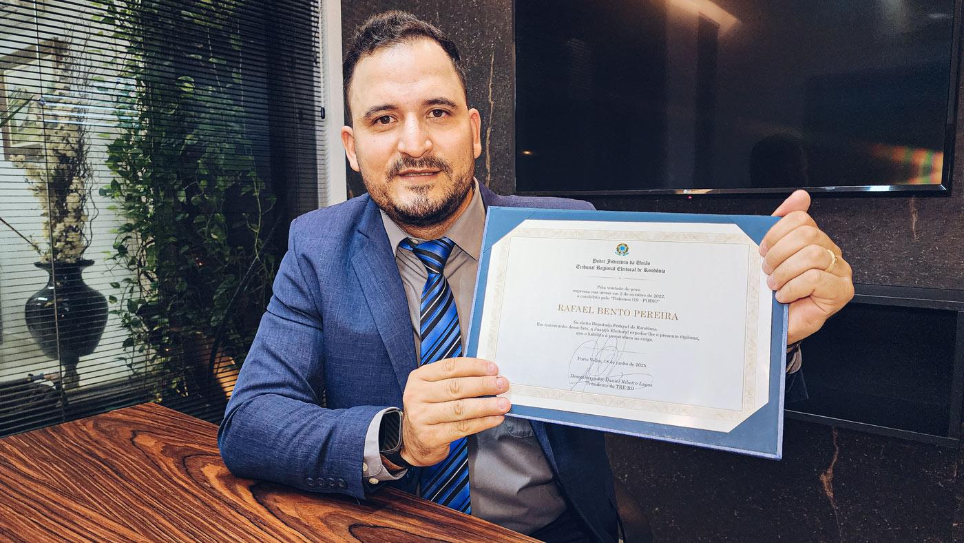Ação na Justiça pode tirar o mandato de Rafael Fera na Câmara dos Deputados